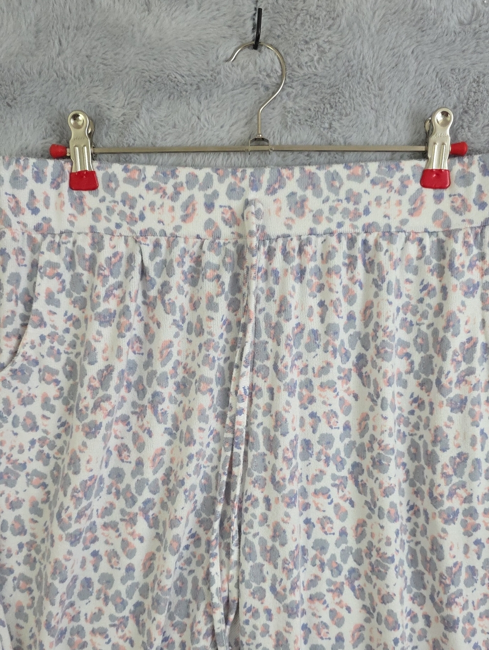 Danskin White Leopard-Print Pajama Joggers - Picture 3 of 6